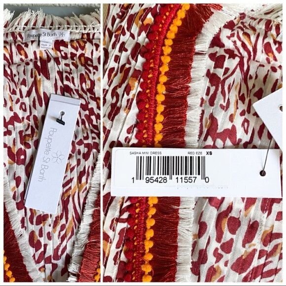 Poupette St Barth Sasha‎ Mini Dress in Leopard Print Size XS, New with Tags - Picture 11 of 15